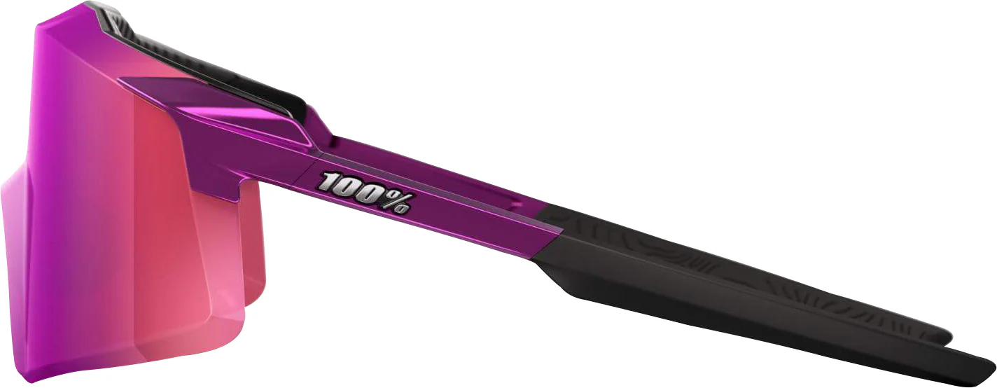 100% Aerocraft Cycling Sunglasses - Gloss Purple Chrome - Image 4