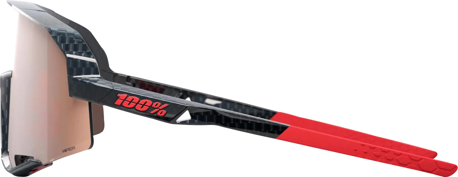 100% Slendale Cycling Sunglasses - Gloss Carbon Fibre - Image 2