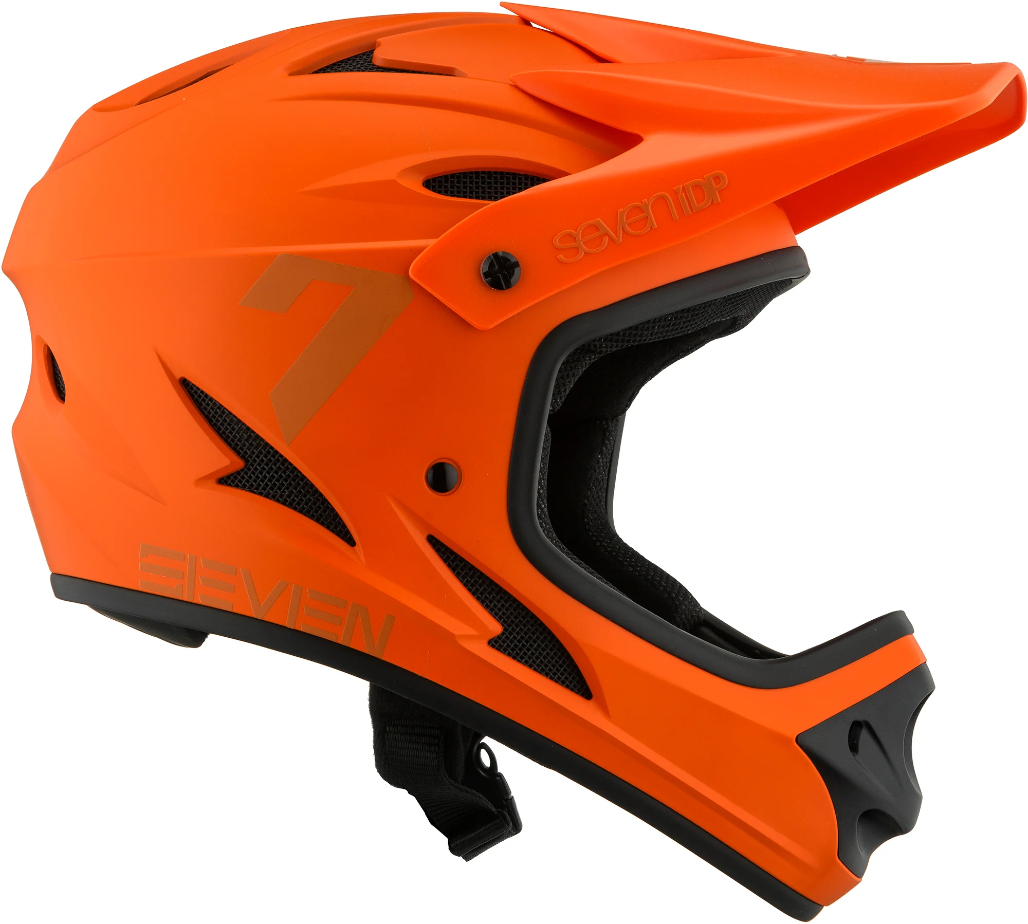 7iDP M1 Full Face Cycling Helmet - Orange - Image 4