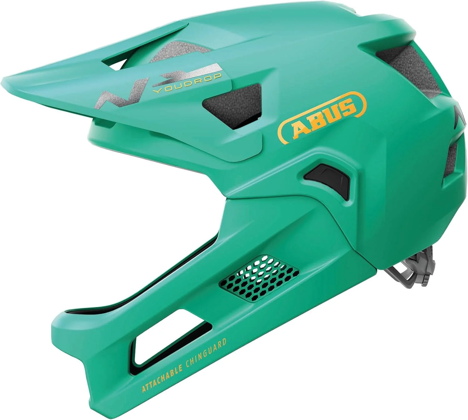 Abus YouDrop FF Full Face Junior MTB Cycling Helmet - Sage Green