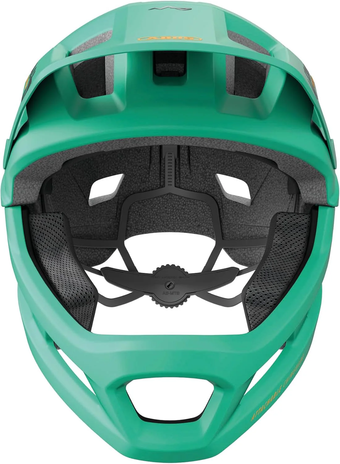 Abus YouDrop FF Full Face Junior MTB Cycling Helmet - Sage Green - Image 2