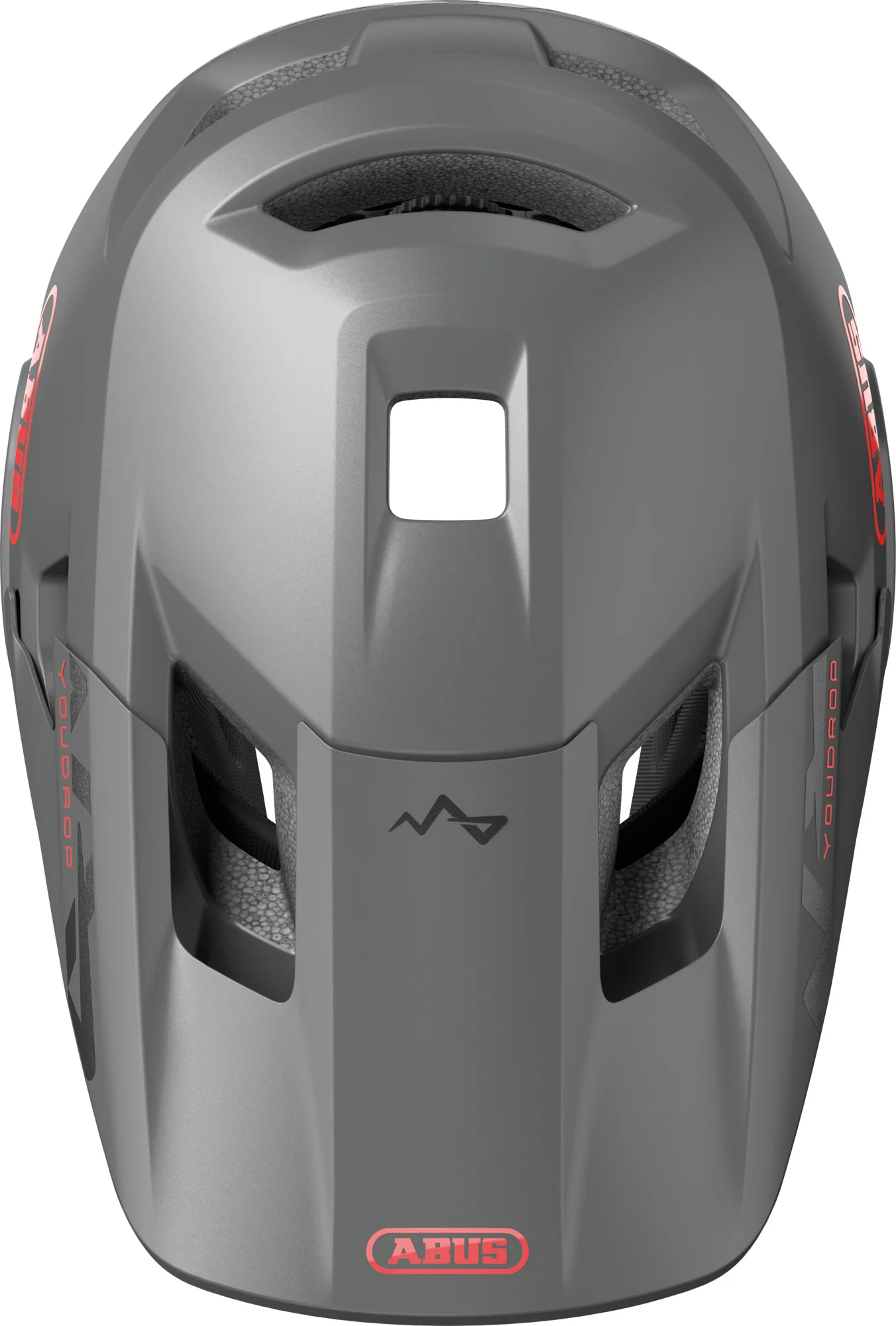 Abus YouDrop FF Full Face Junior MTB Cycling Helmet - Grey - Image 2