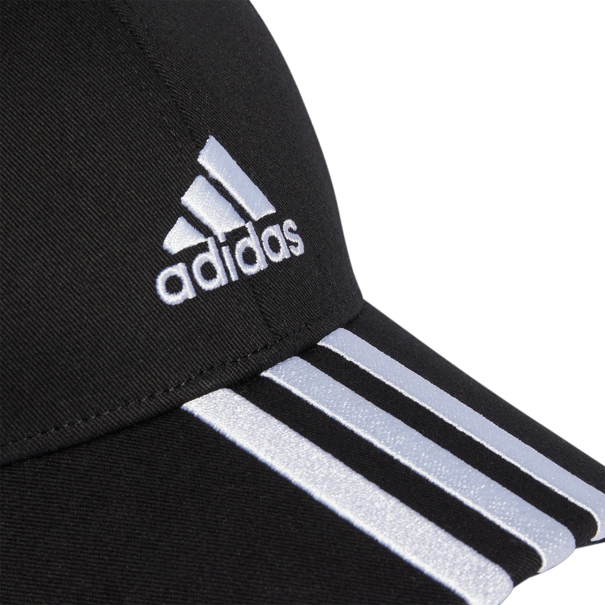 adidas 3 Stripes Cotton Twill Cap - Black - Image 4
