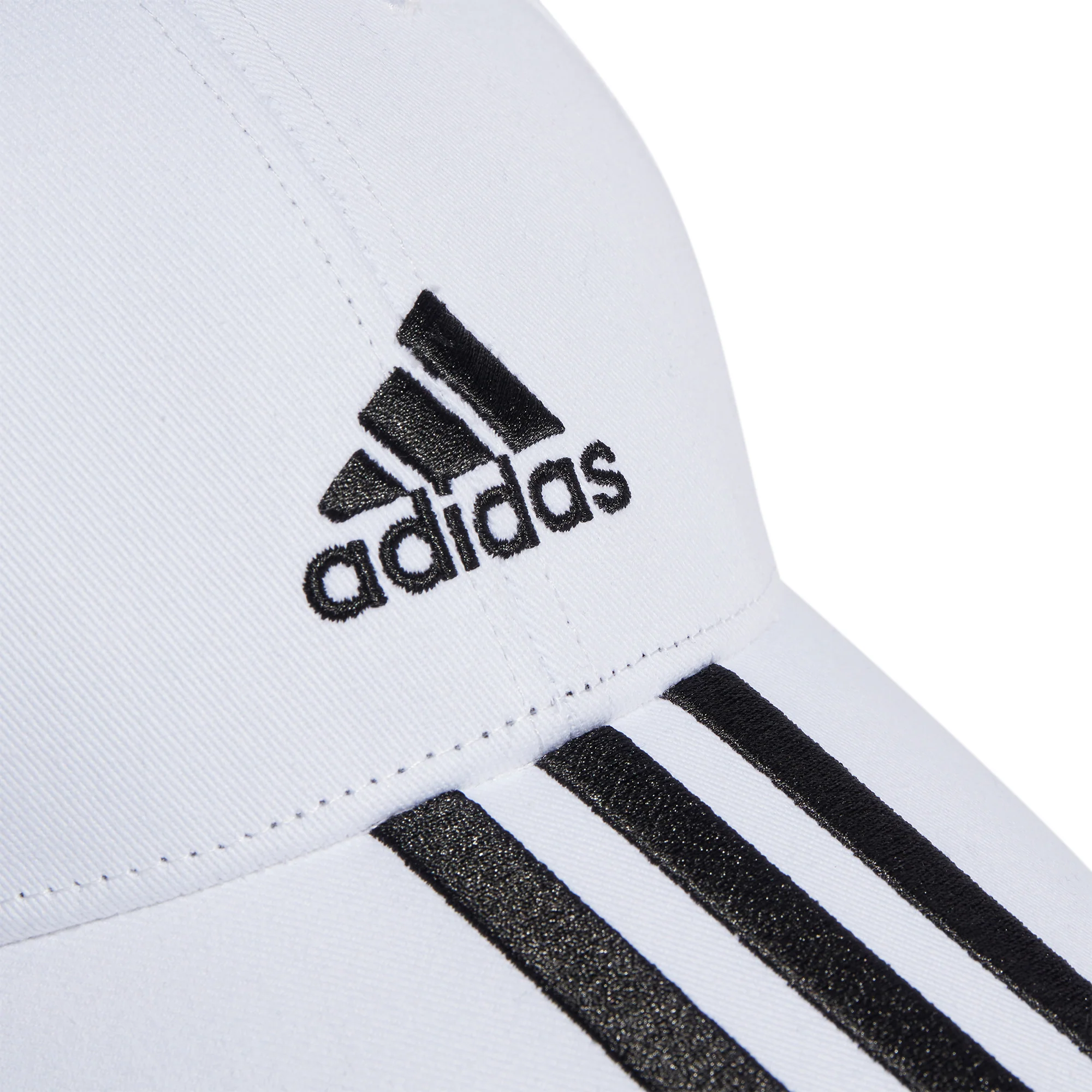 adidas 3 Stripes Cotton Twill Cap - White - Image 4