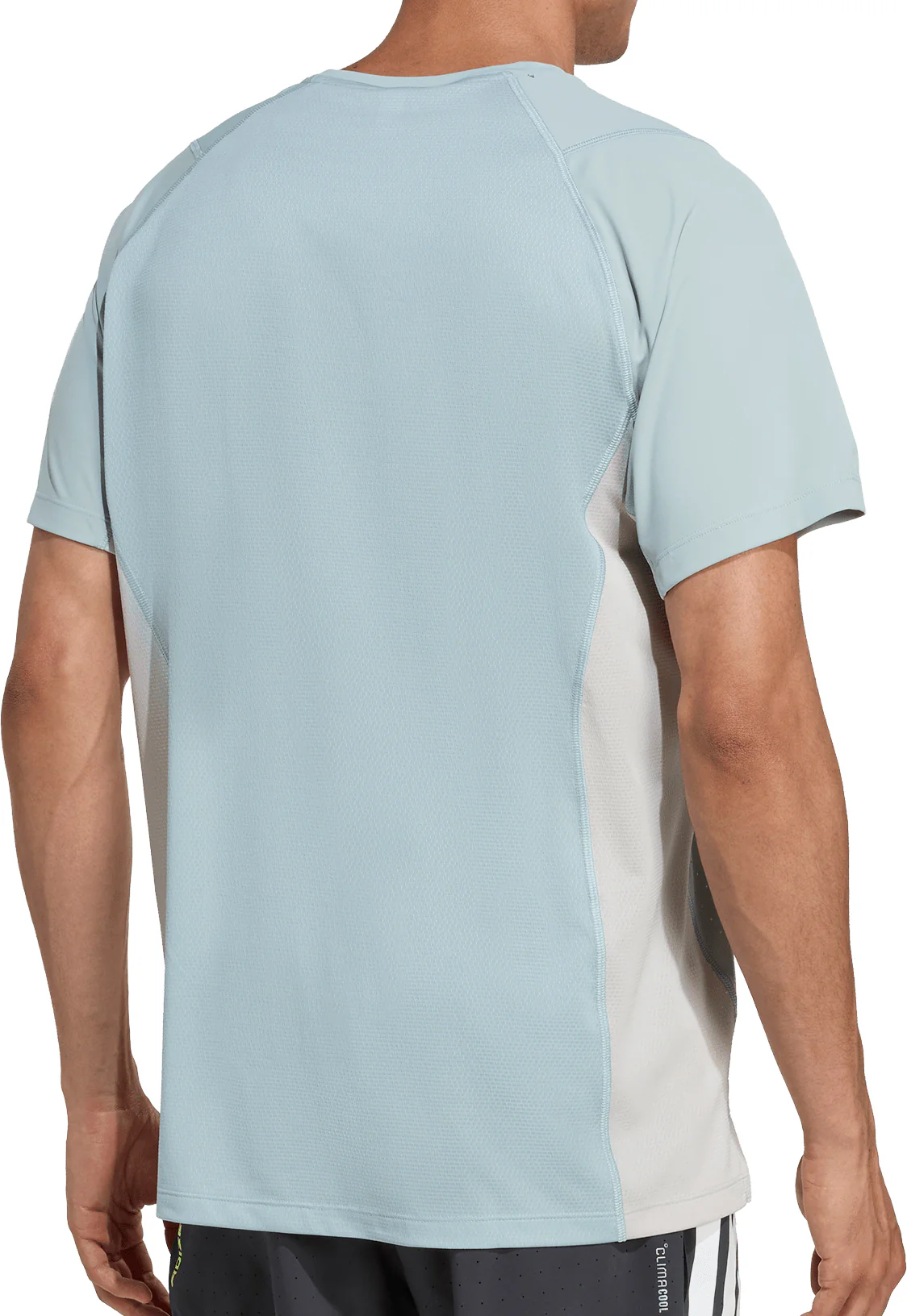 adidas Adi365 Breeze Short Sleeve Mens Running Top - Green - Image 2