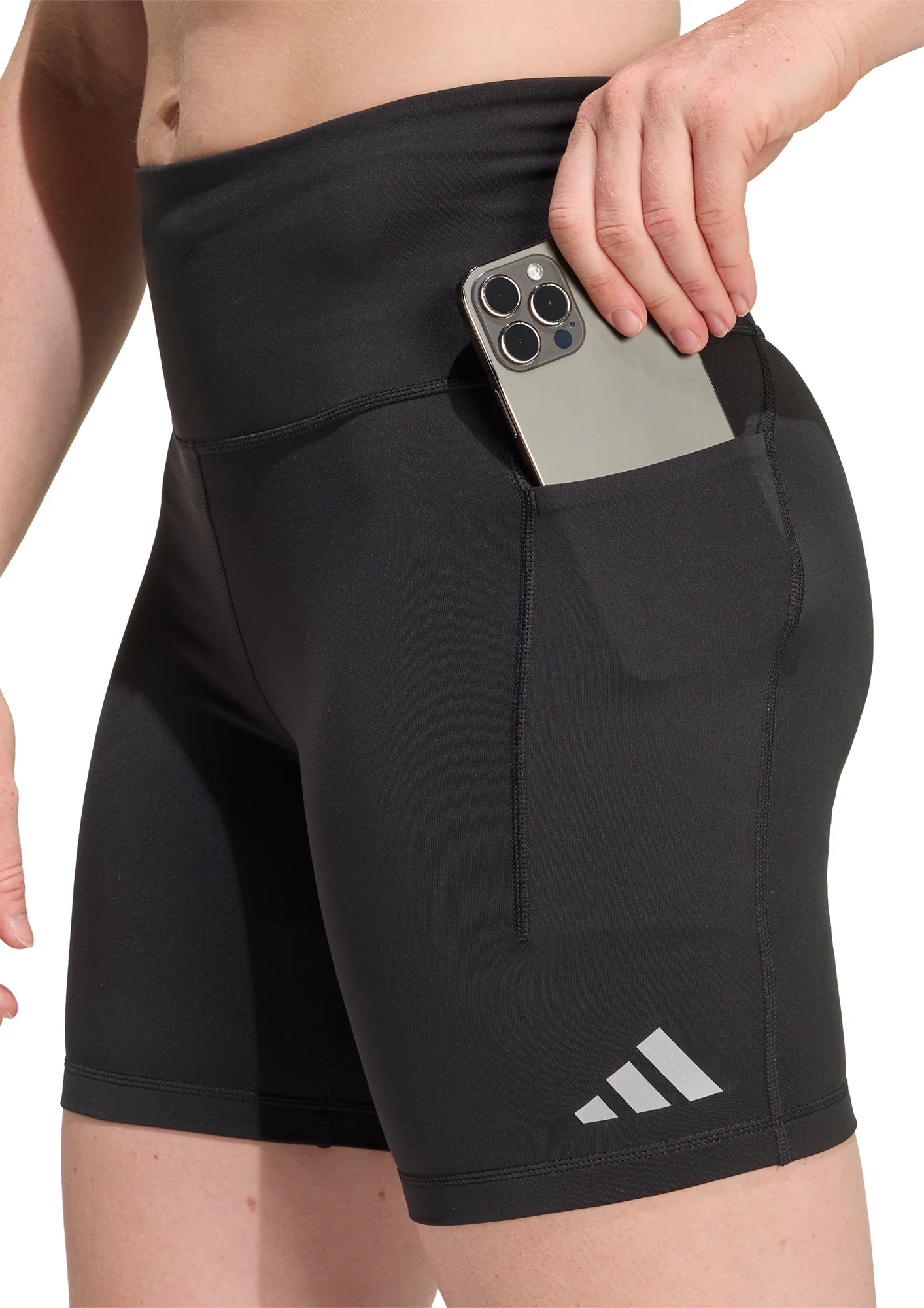 adidas Adi365 ClimaCool 4 Inch Womens Short Running Tights - Black - Image 3