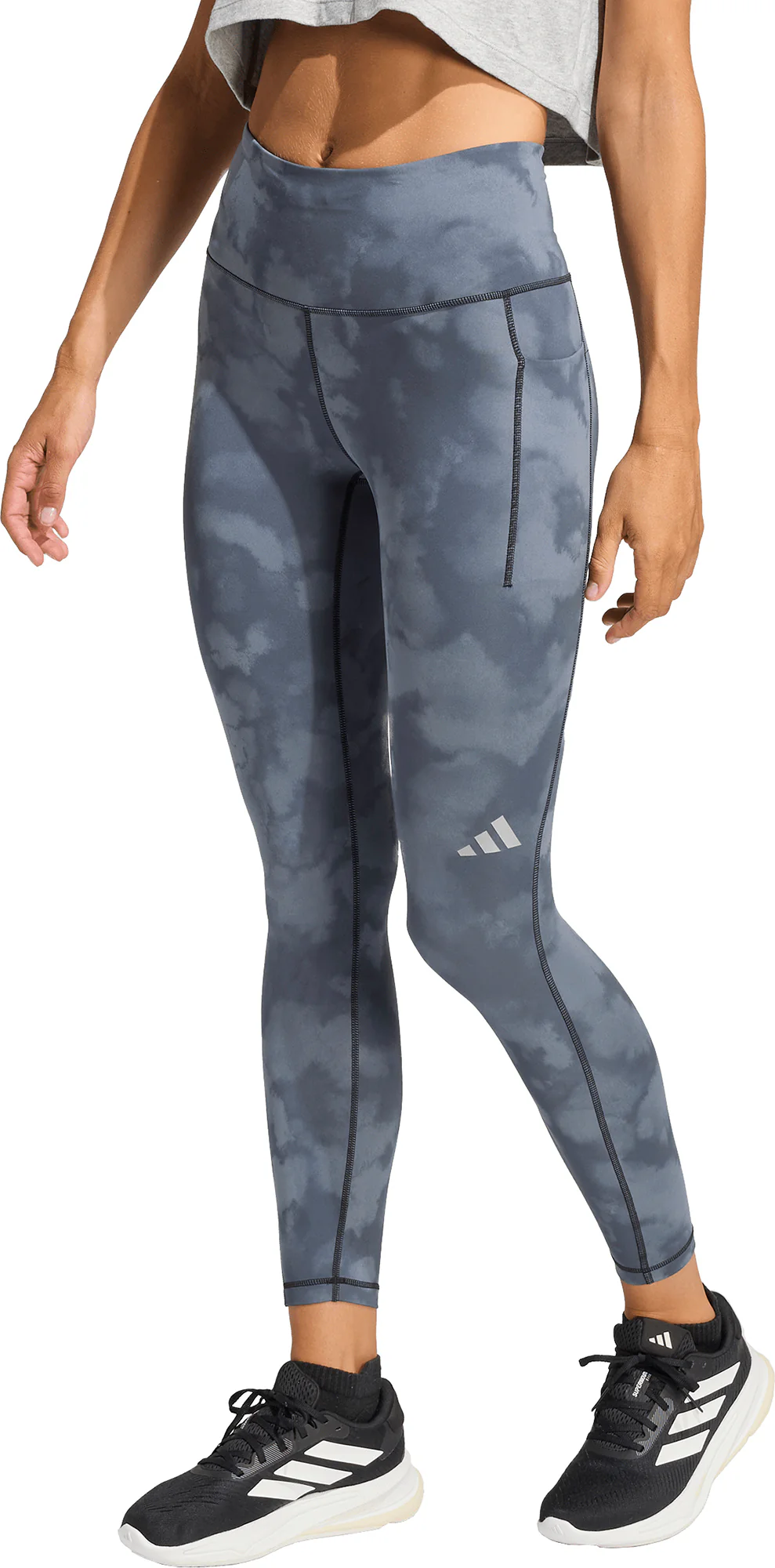 adidas Adi365 ClimaCool AOP Womens 7/8 Running Tights - Black