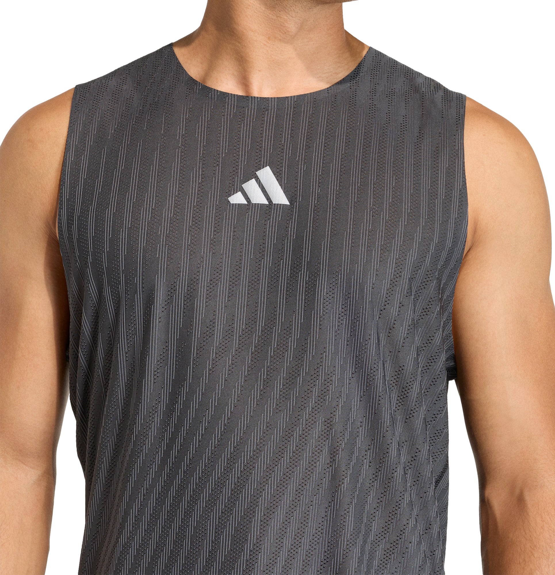 adidas Adi365 ClimaCool Engineered Mens Running Vest - Black - Image 3