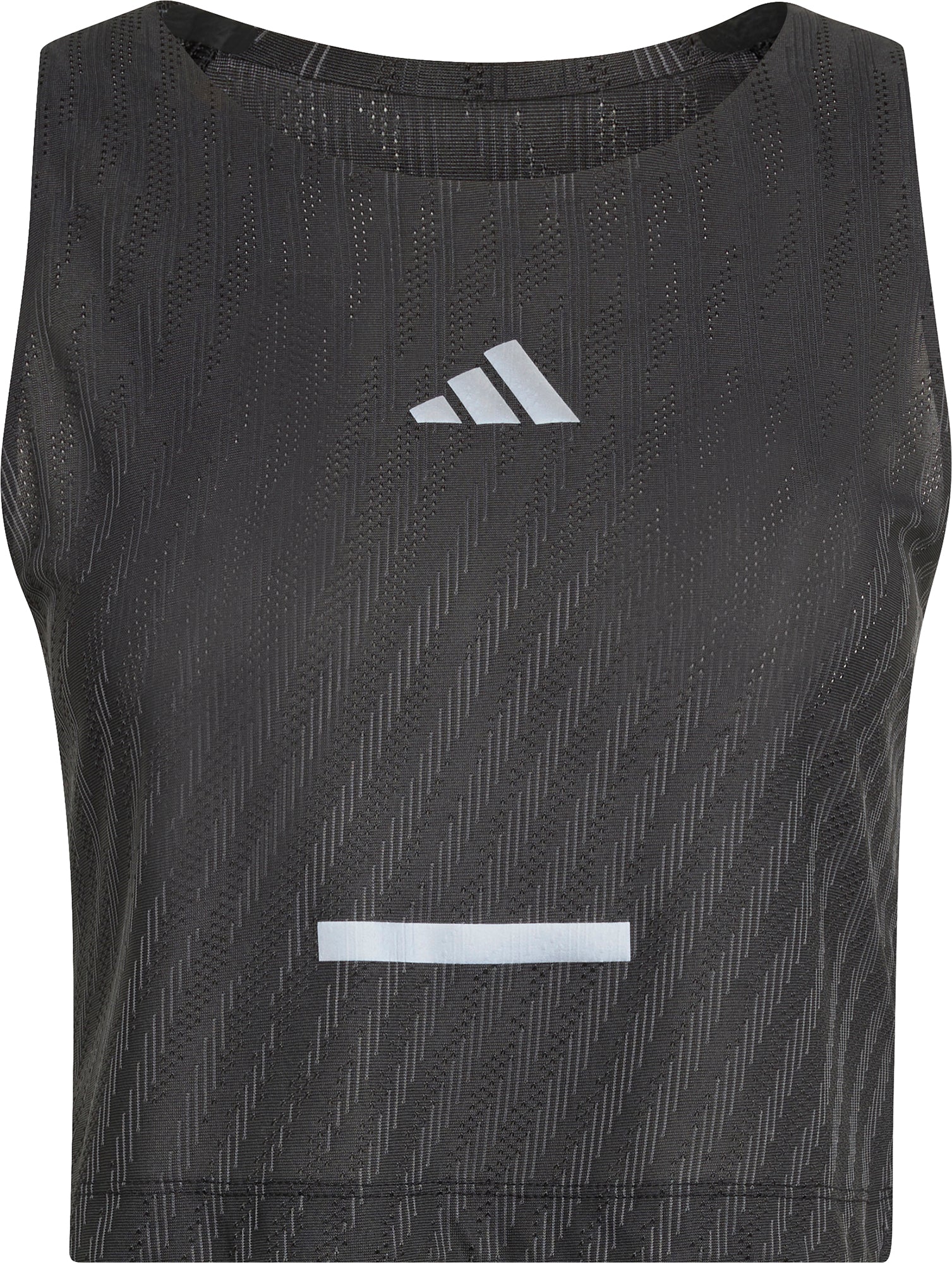 adidas Adi365 ClimaCool+ Engineered Womens Running Crop Top - Black - Image 5