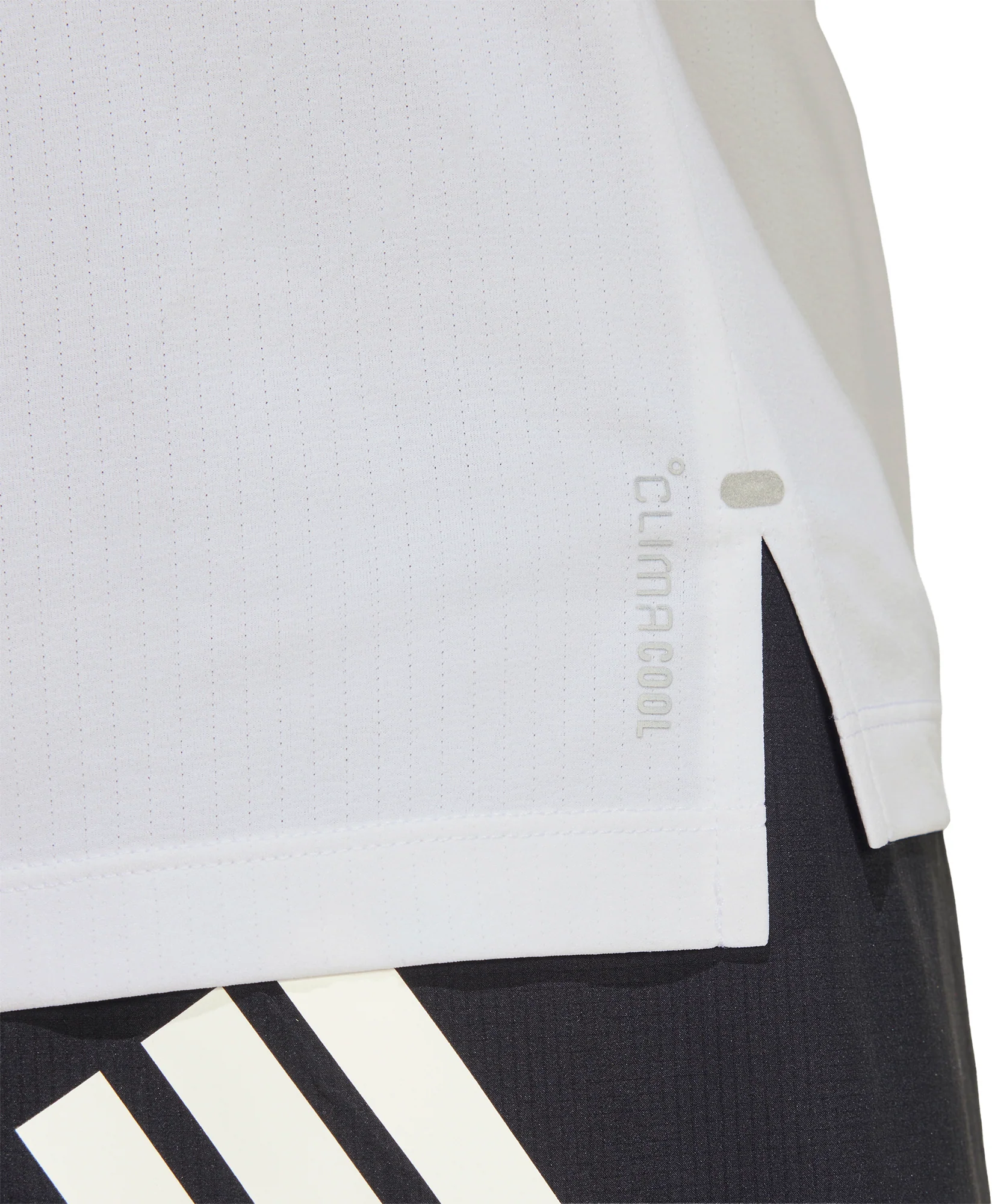 adidas Adi365 ClimaCool Short Sleeve Mens Running Top - White - Image 4