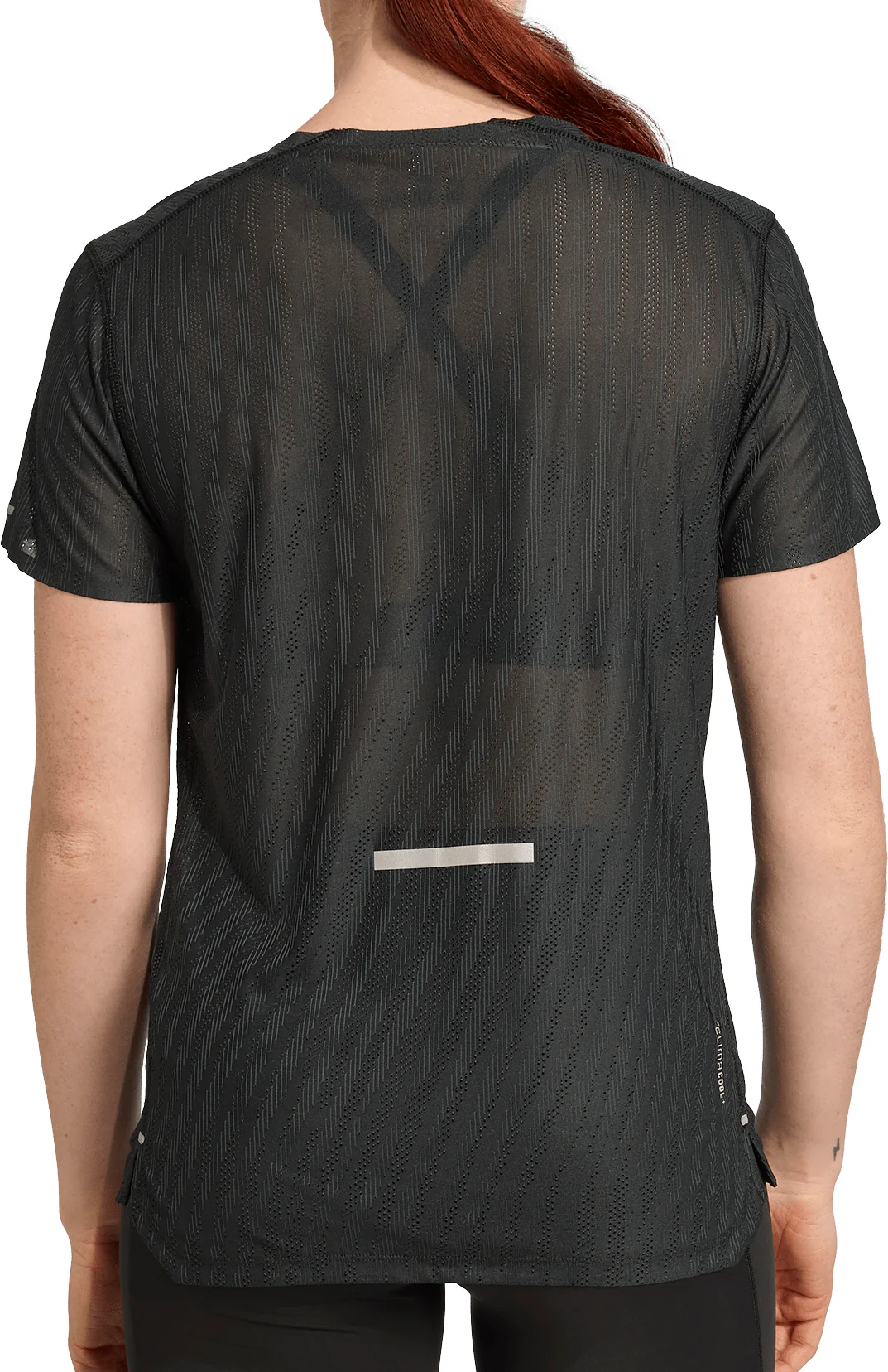 adidas Adi365 ClimaCool+ Short Sleeve Womens Running Top - Black - Image 2