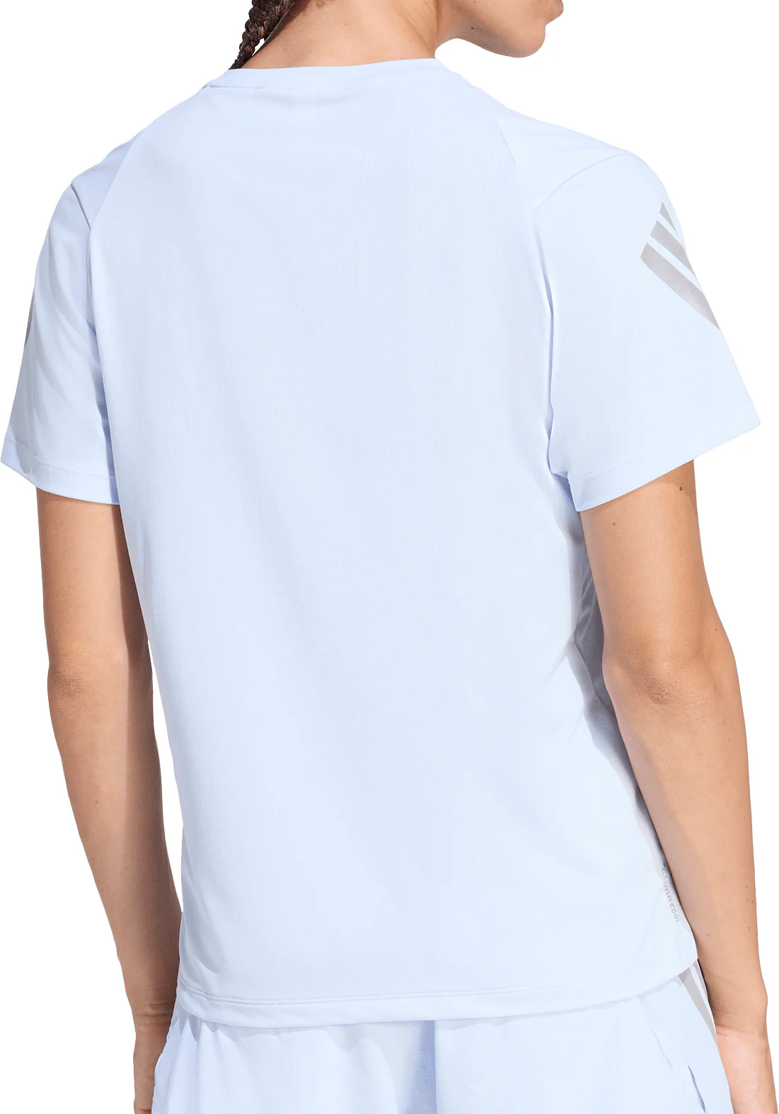 adidas Adi365 ClimaCool Short Sleeve Womens Running Top - Blue - Image 2