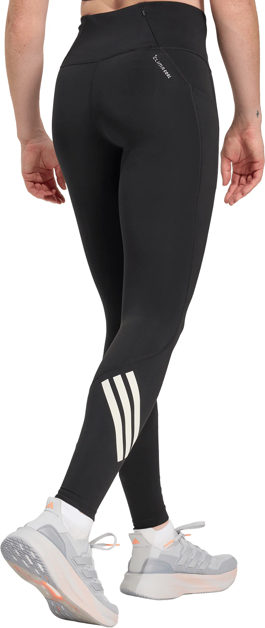 adidas Adi365 ClimaCool Womens Long Running Tights - Black - Image 2