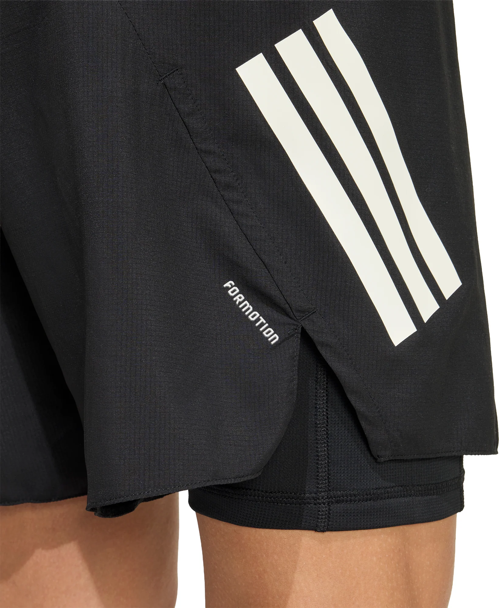 adidas Adi365 Formation 2 In 1 Mens Running Shorts - Black - Image 3