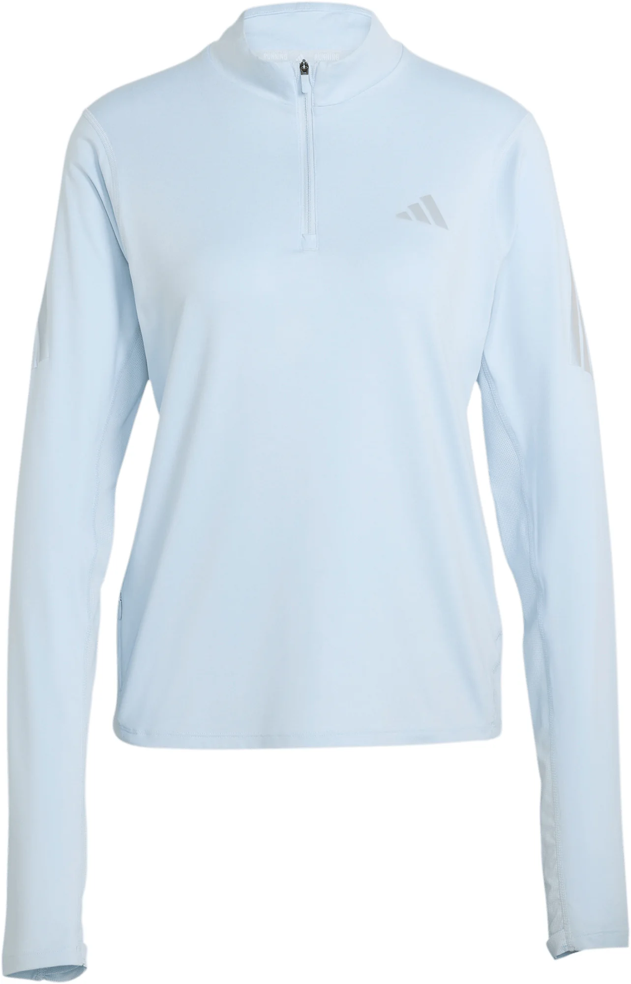 adidas Adi365 Iconic Half Zip Long Sleeve Womens Running Top - Blue - Image 5