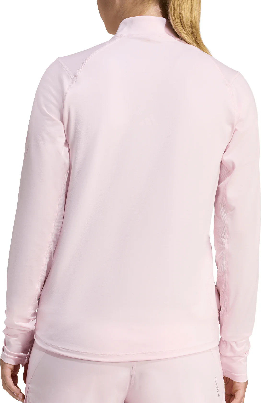 adidas Adi365 Iconic Half Zip Long Sleeve Womens Running Top - Pink - Image 2