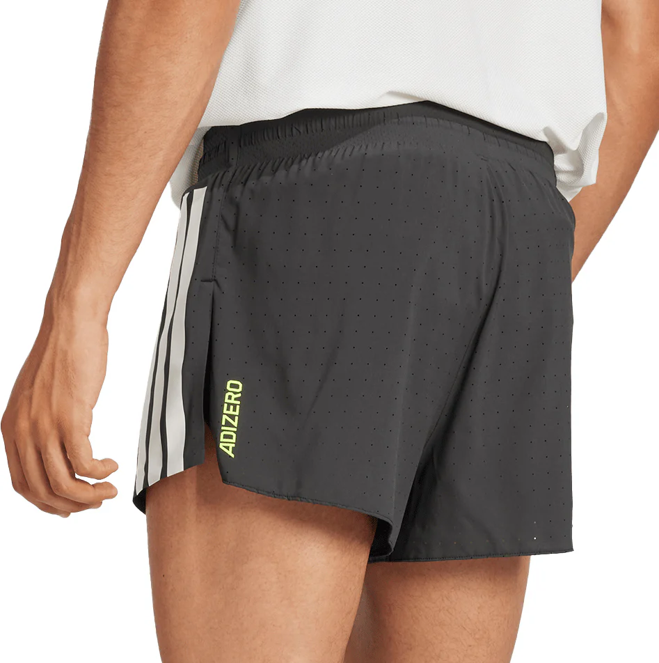 adidas Adizero 3 Inch Split Mens Running Shorts - Black - Image 2