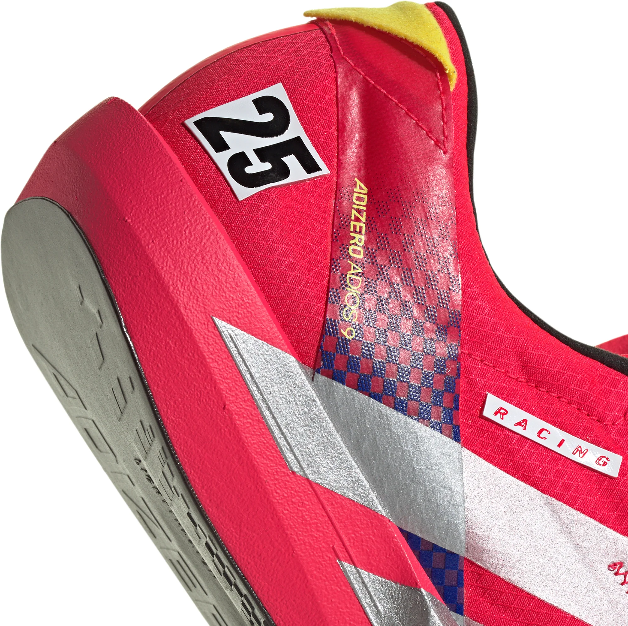 adidas Adizero Adios 9 Mens Running Shoes - Red - Image 7