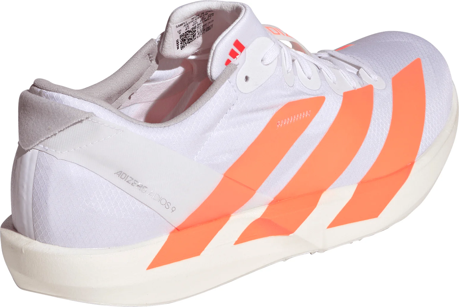 adidas Adizero Adios 9 Mens Running Shoes - White - Image 5