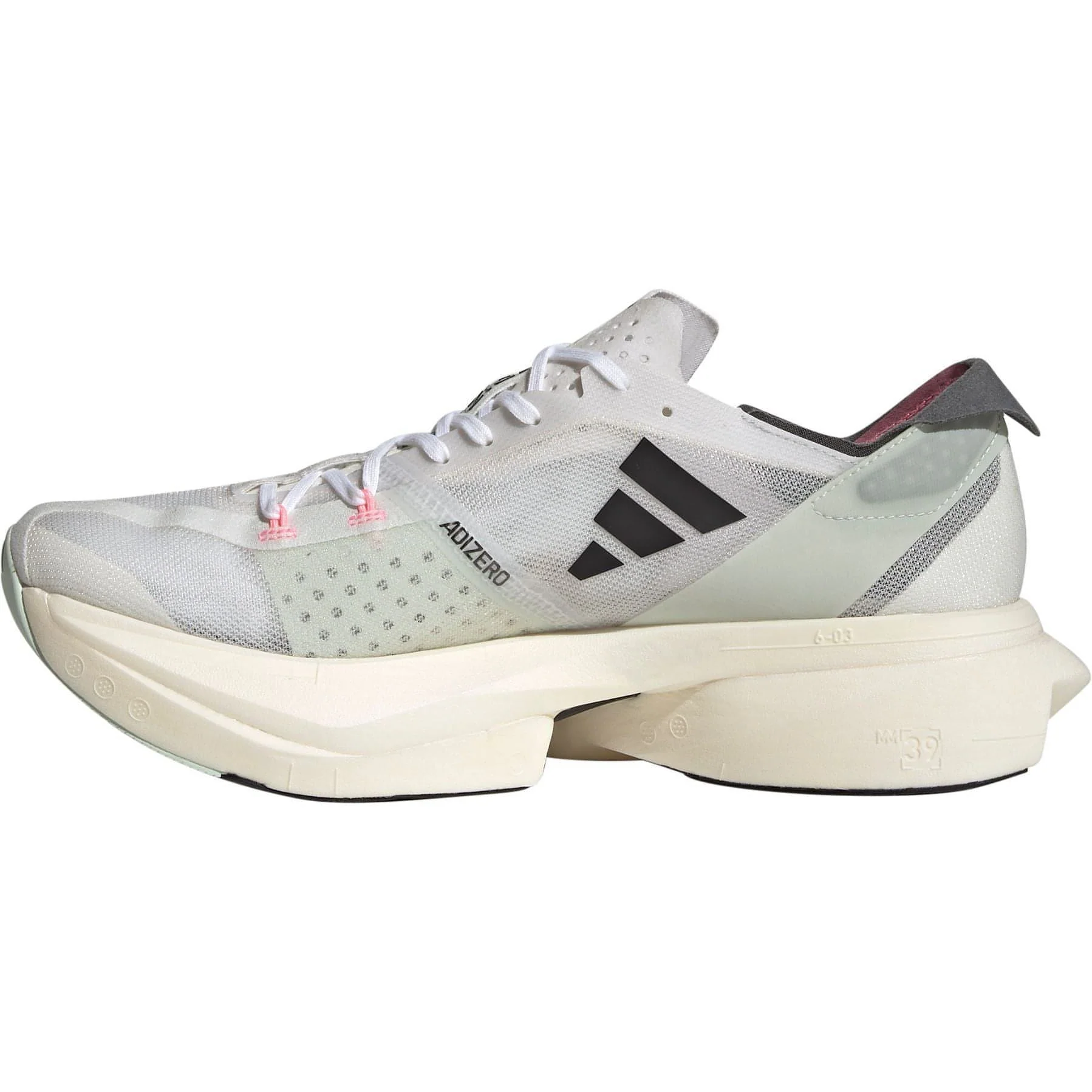 adidas Adizero Adios Pro 3 Running Shoes - White - Image 3