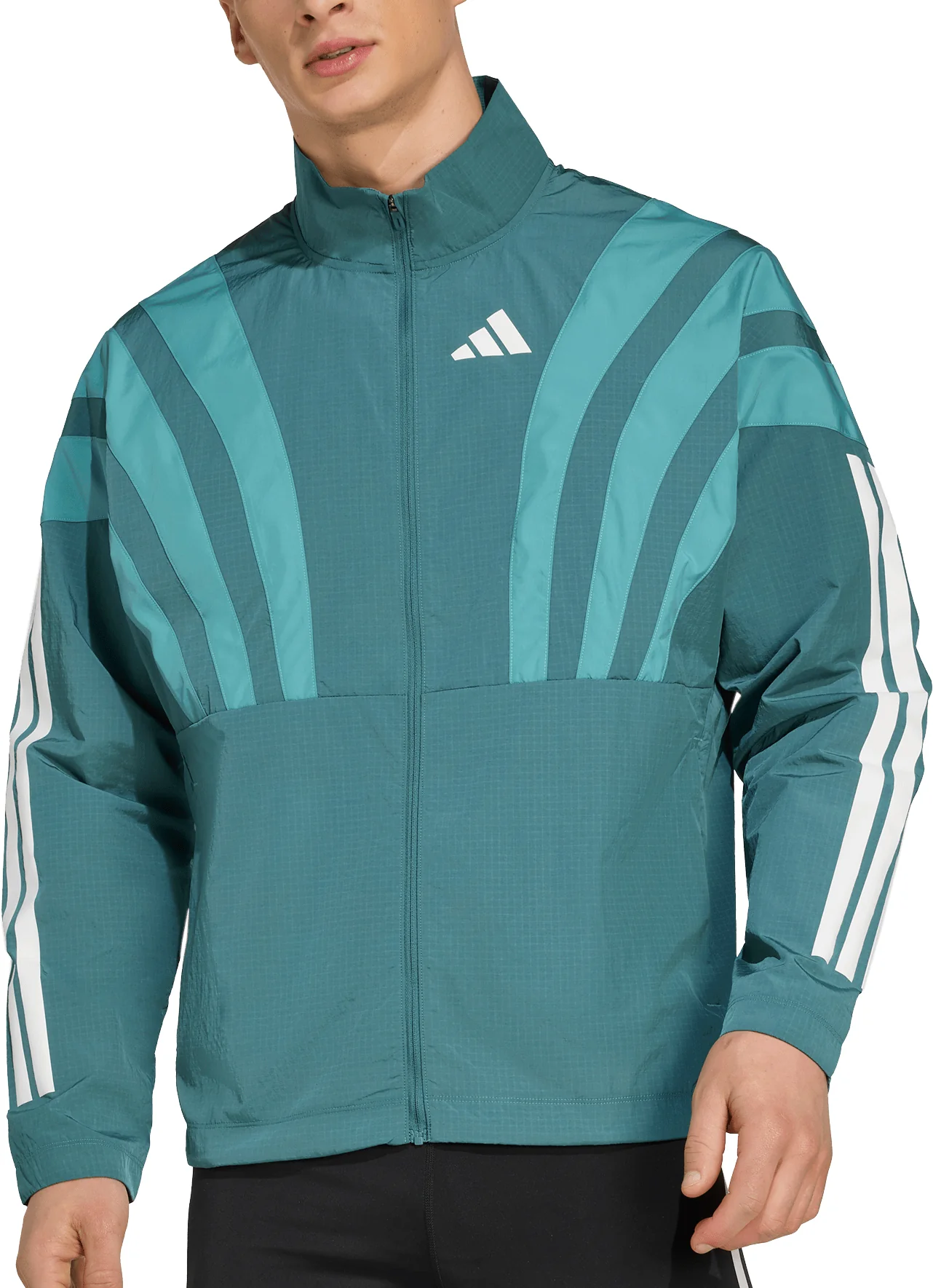adidas Adizero Archive Mens Running Jacket - Green