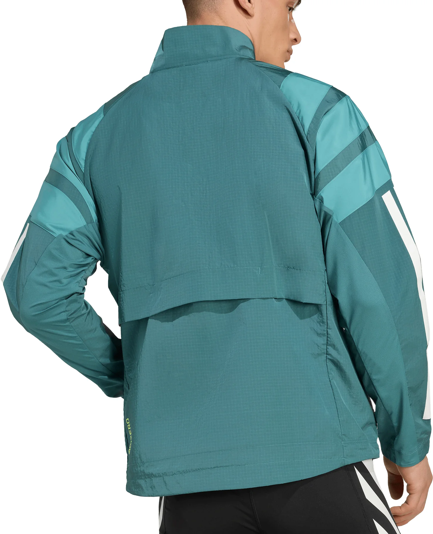 adidas Adizero Archive Mens Running Jacket - Green - Image 2