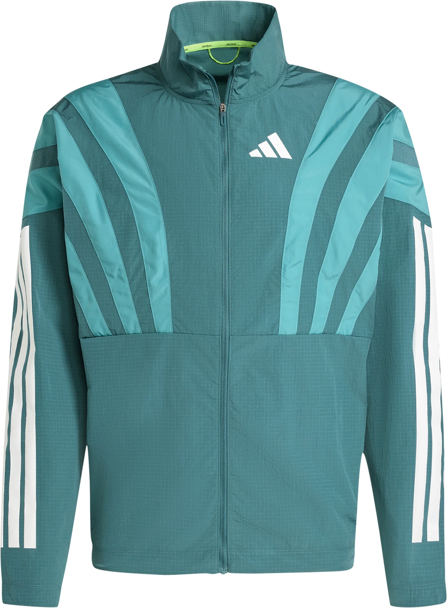 adidas Adizero Archive Mens Running Jacket - Green - Image 5