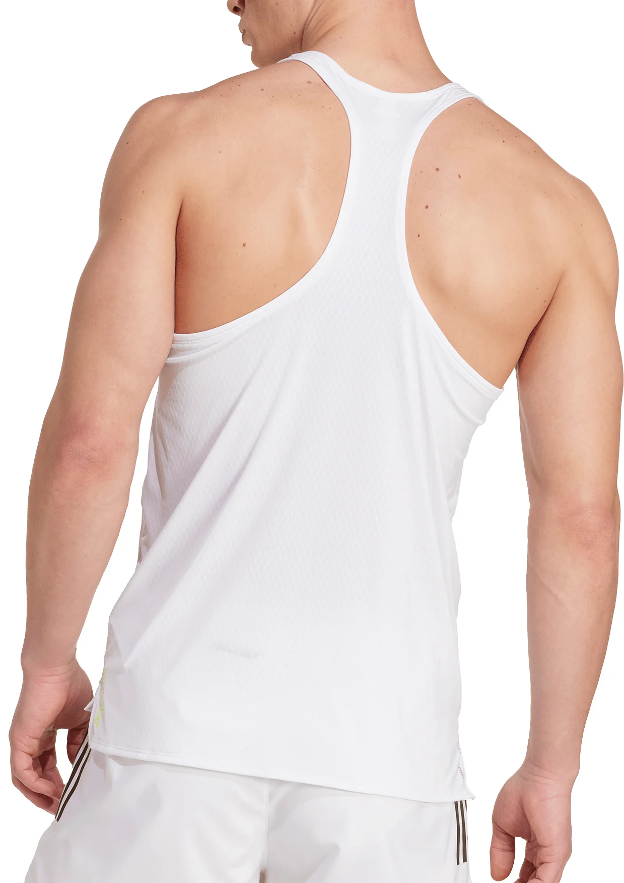 adidas Adizero Archive Mens Running Vest - White - Image 2
