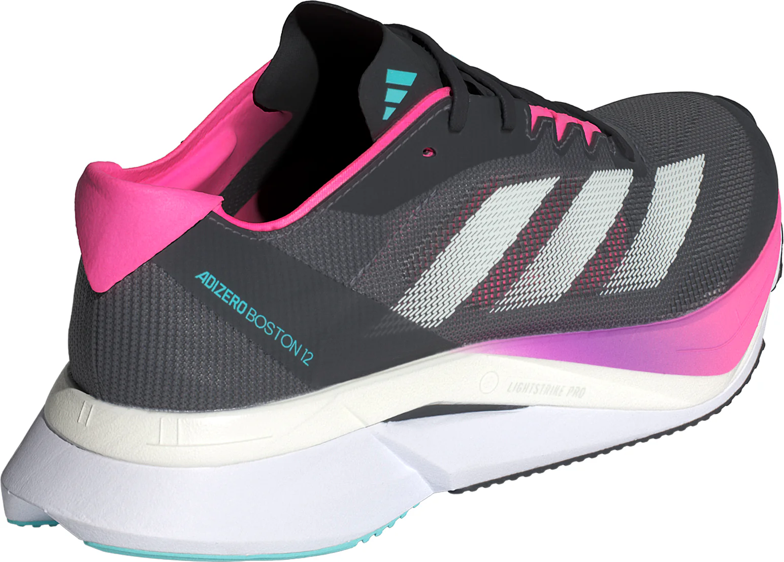adidas Adizero Boston 12 Womens Running Shoes - Grey - Image 5