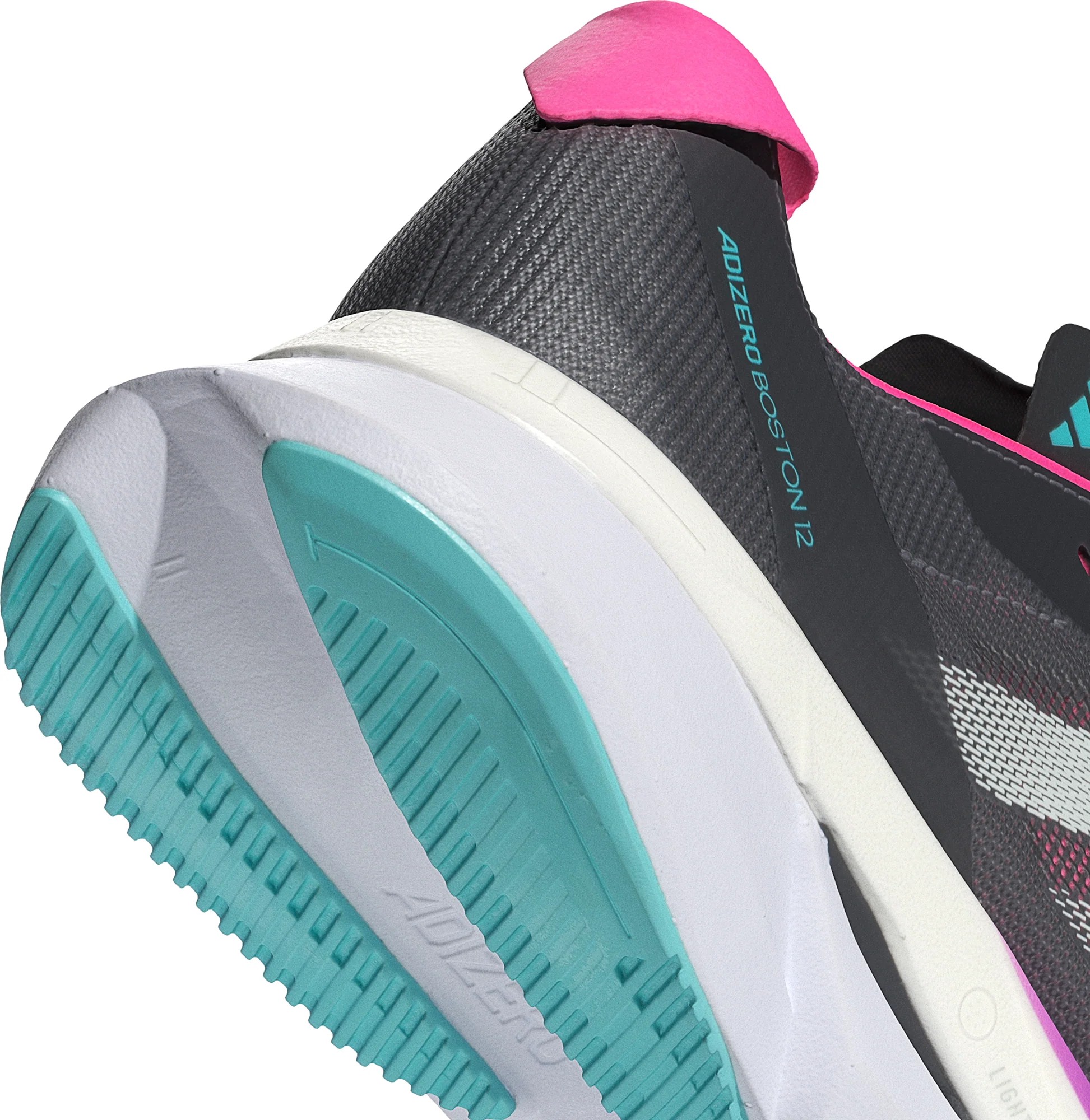 adidas Adizero Boston 12 Womens Running Shoes - Grey - Image 7