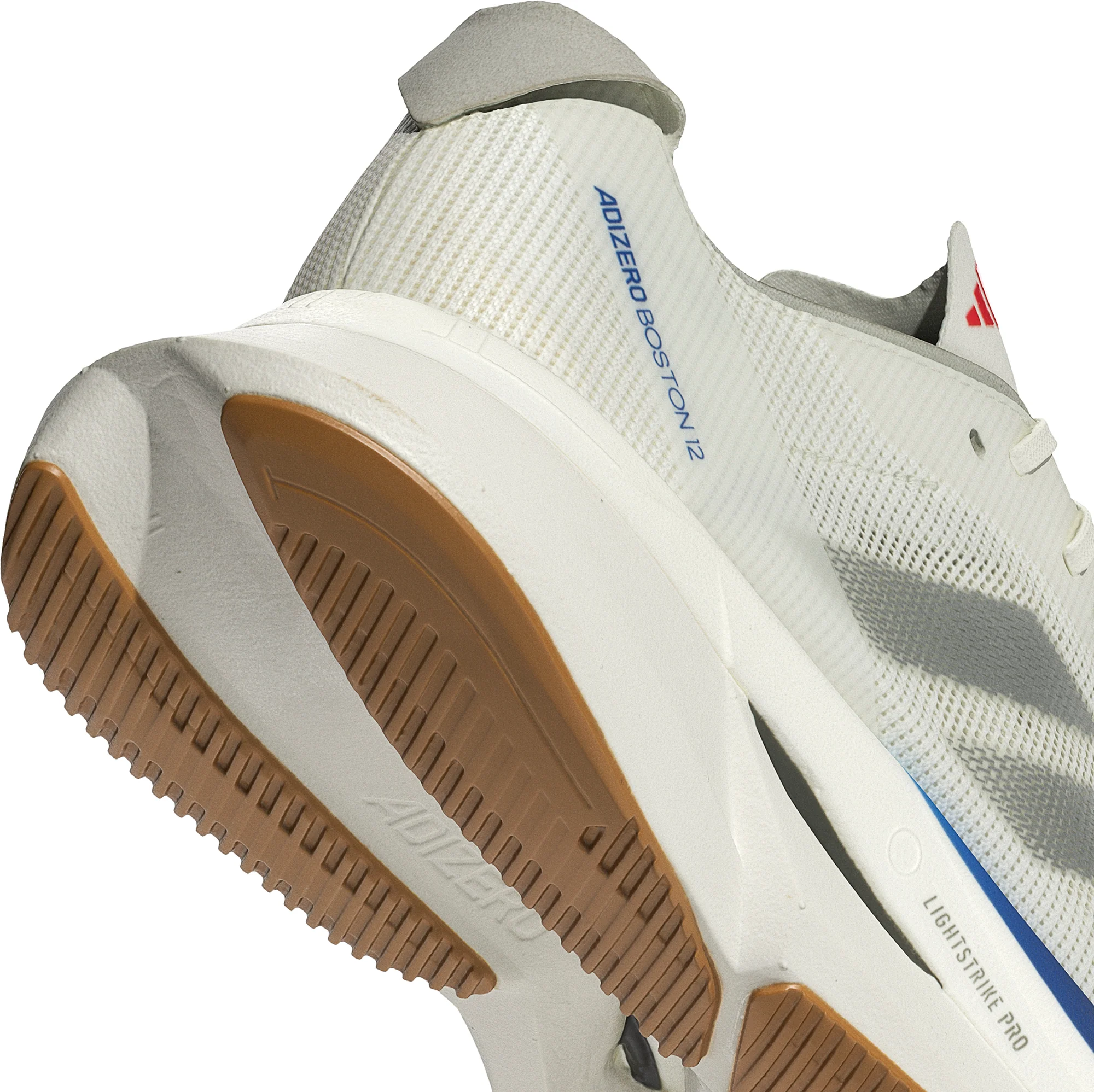 adidas Adizero Boston 12 Womens Running Shoes - White - Image 7