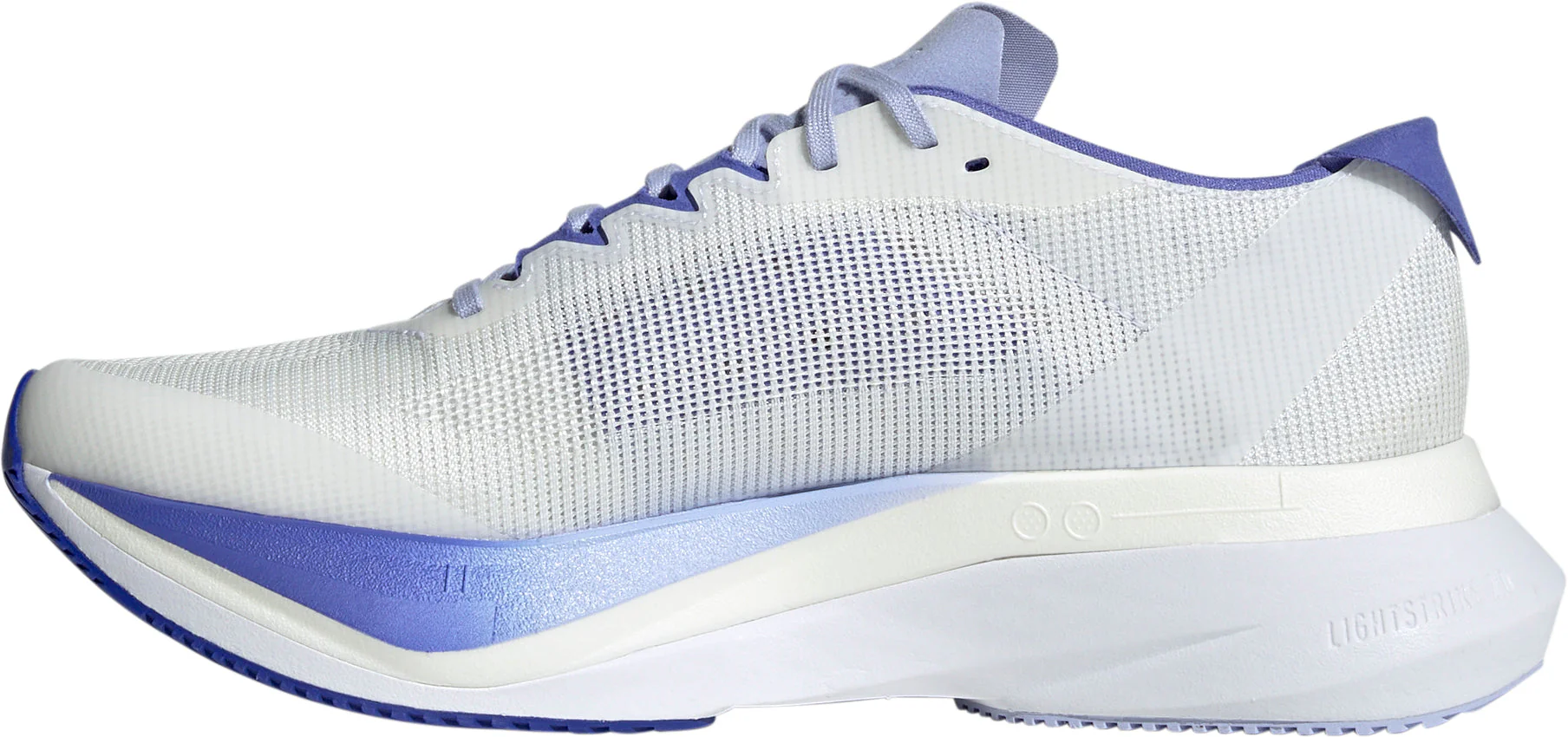 adidas Adizero Boston 12 Womens Running Shoes - White - Image 3