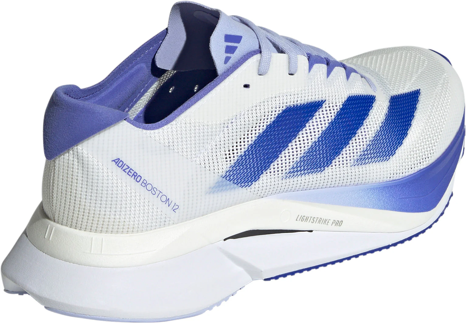 adidas Adizero Boston 12 Womens Running Shoes - White - Image 5