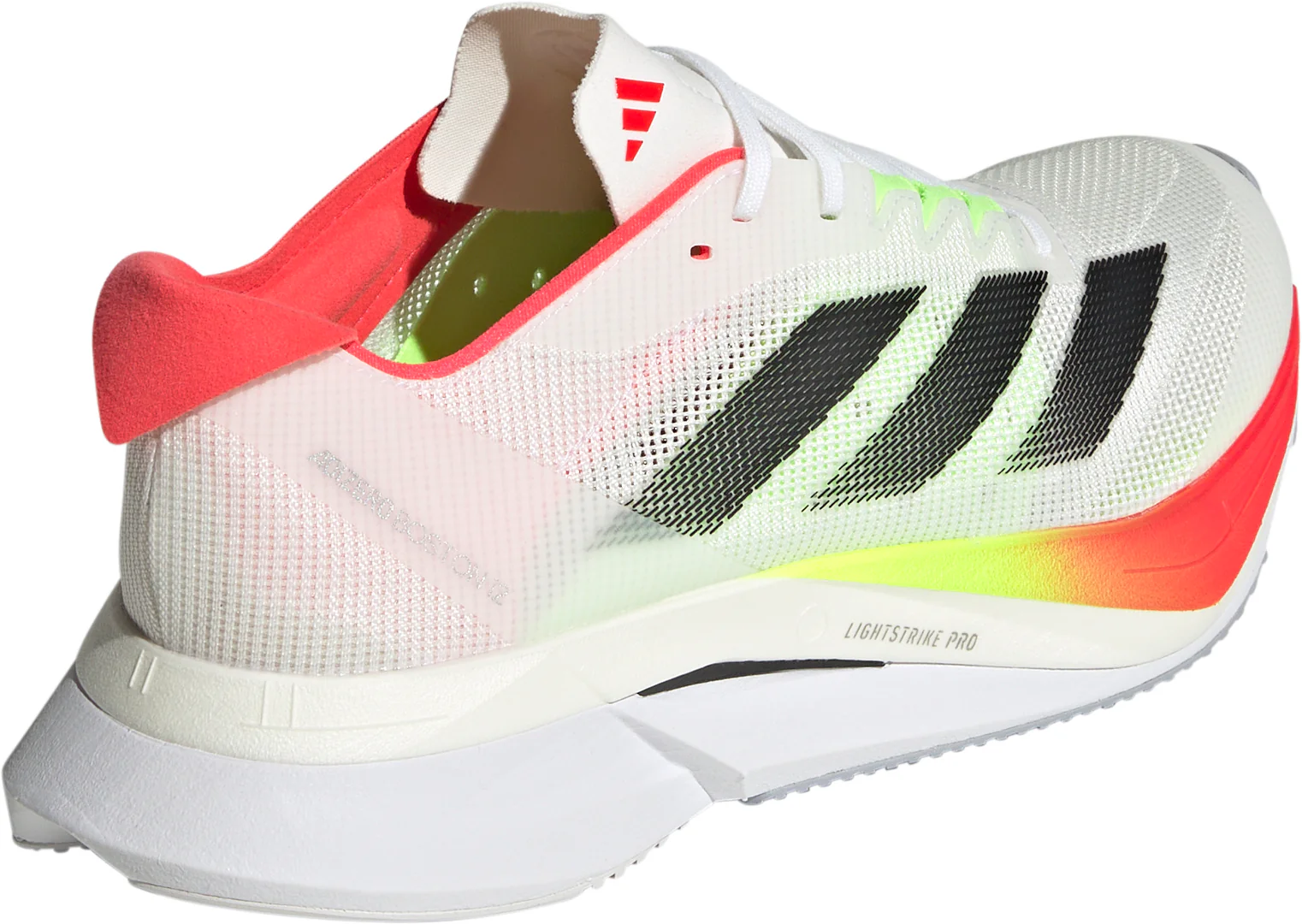 adidas Adizero Boston 12 Womens Running Shoes - White - Image 5