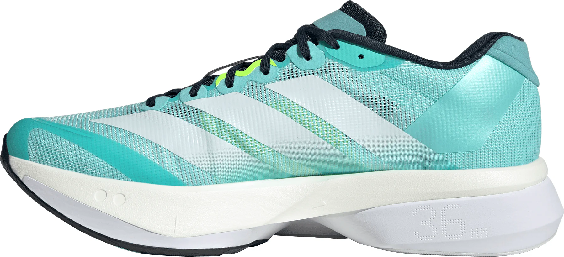 adidas Adizero Boston 13 Mens Running Shoes - Green - Image 3