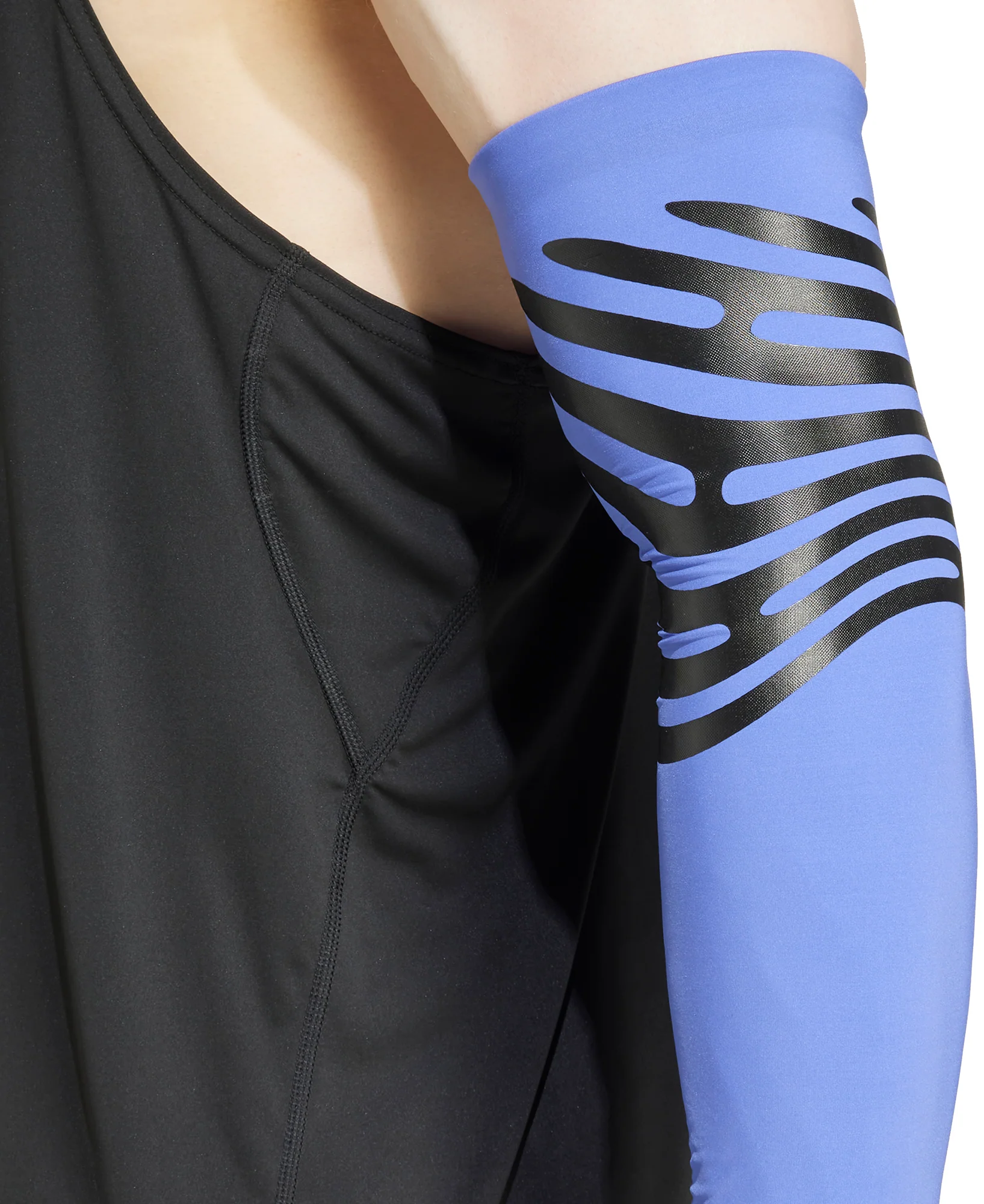 adidas Adizero Control Running Arm Sleeves - Blue - Image 4