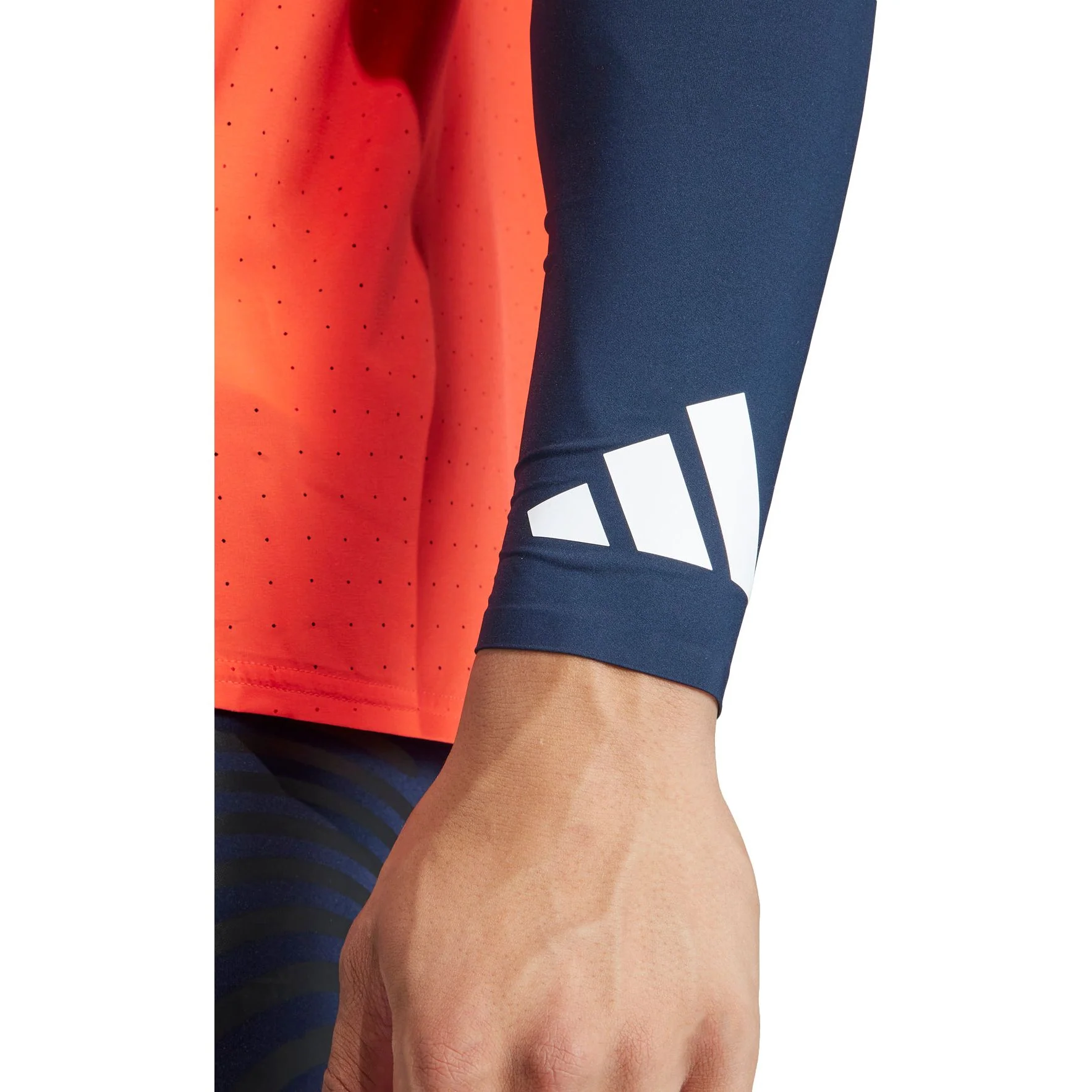 adidas Adizero Control Running Arm Sleeves - Navy - Image 2