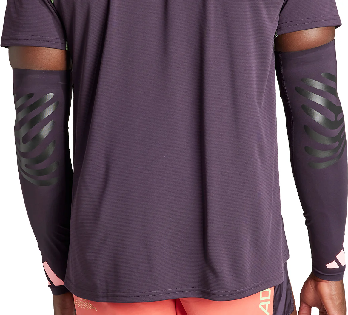 adidas Adizero Control Running Arm Sleeves - Purple - Image 2