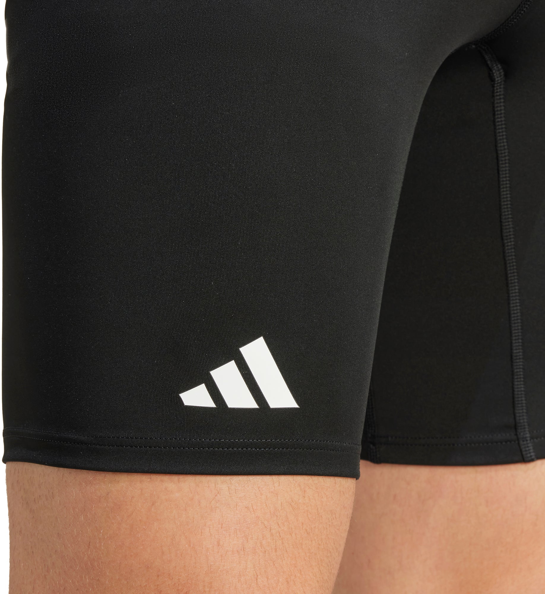 adidas Adizero Essentials Mens Short Running Tights - Black - Image 3