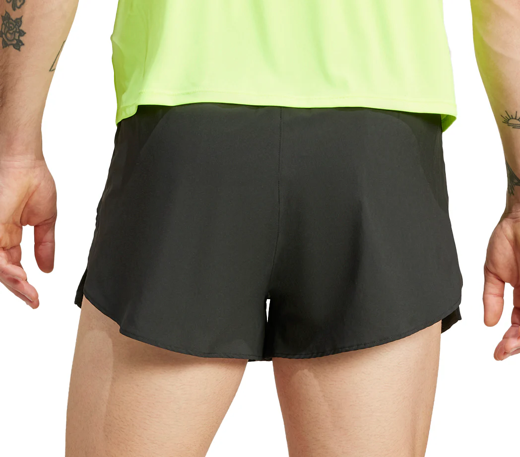 adidas Adizero Essentials Mens Split Running Shorts - Black - Image 2