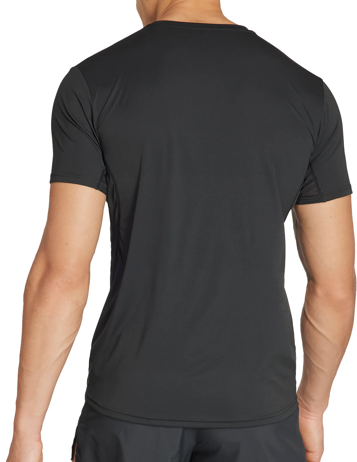 adidas Adizero Essentials Short Sleeve Mens Running Top - Black - Image 2