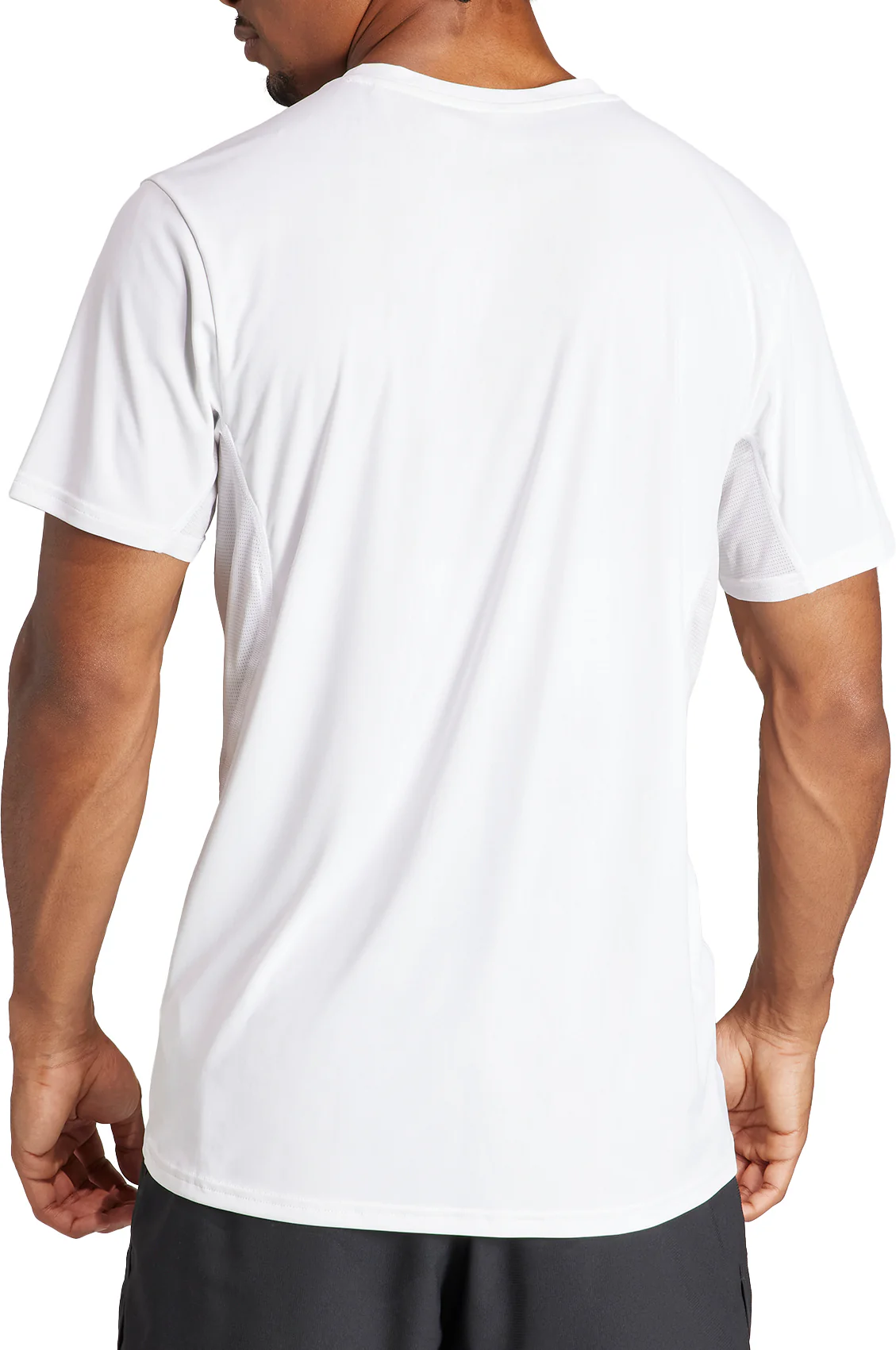 adidas Adizero Essentials Short Sleeve Mens Running Top - White - Image 2