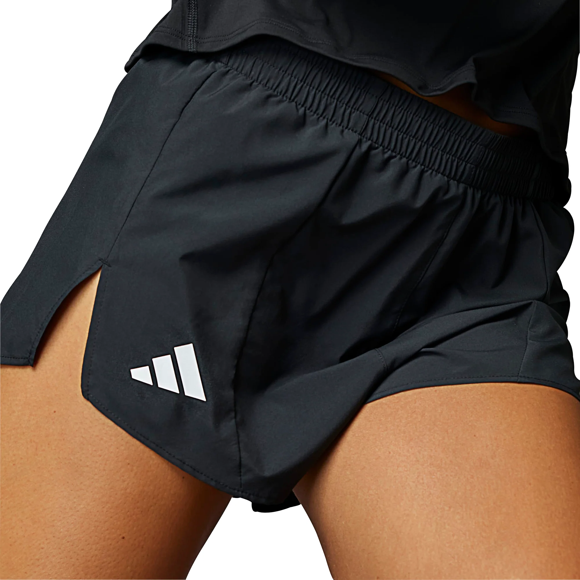 adidas Adizero Essentials Womens Running Shorts - Black - Image 3