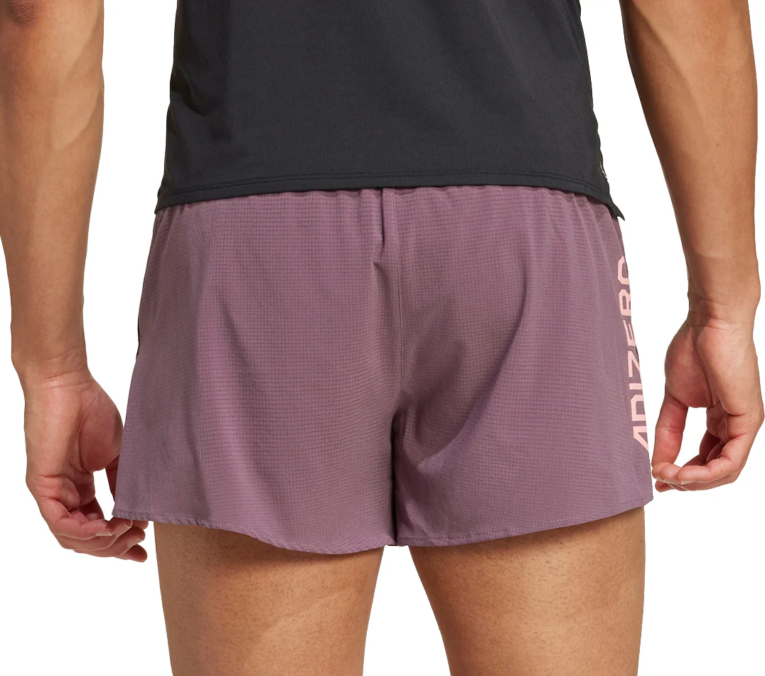 adidas Adizero Gel Mens Running Shorts - Purple - Image 2