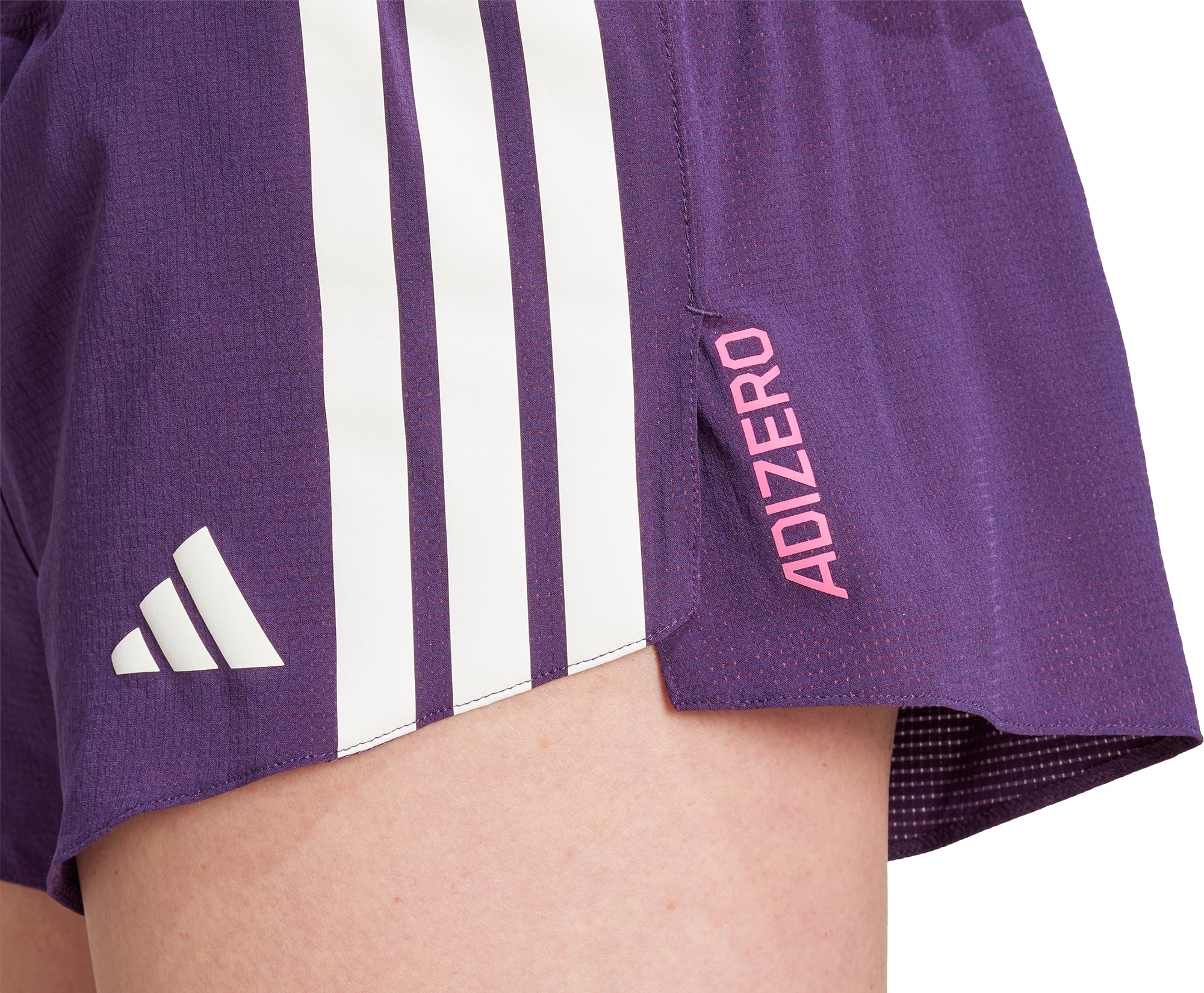 adidas Adizero Gel Pocket 3 Inch Womens Running Shorts - Purple - Image 3