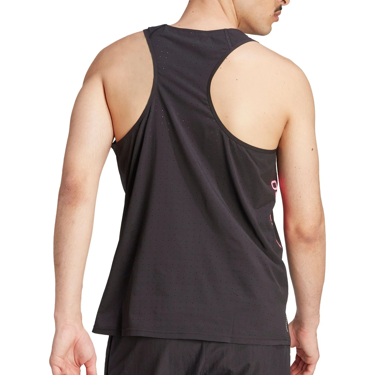 adidas Adizero Mens Running Vest - Black - Image 2