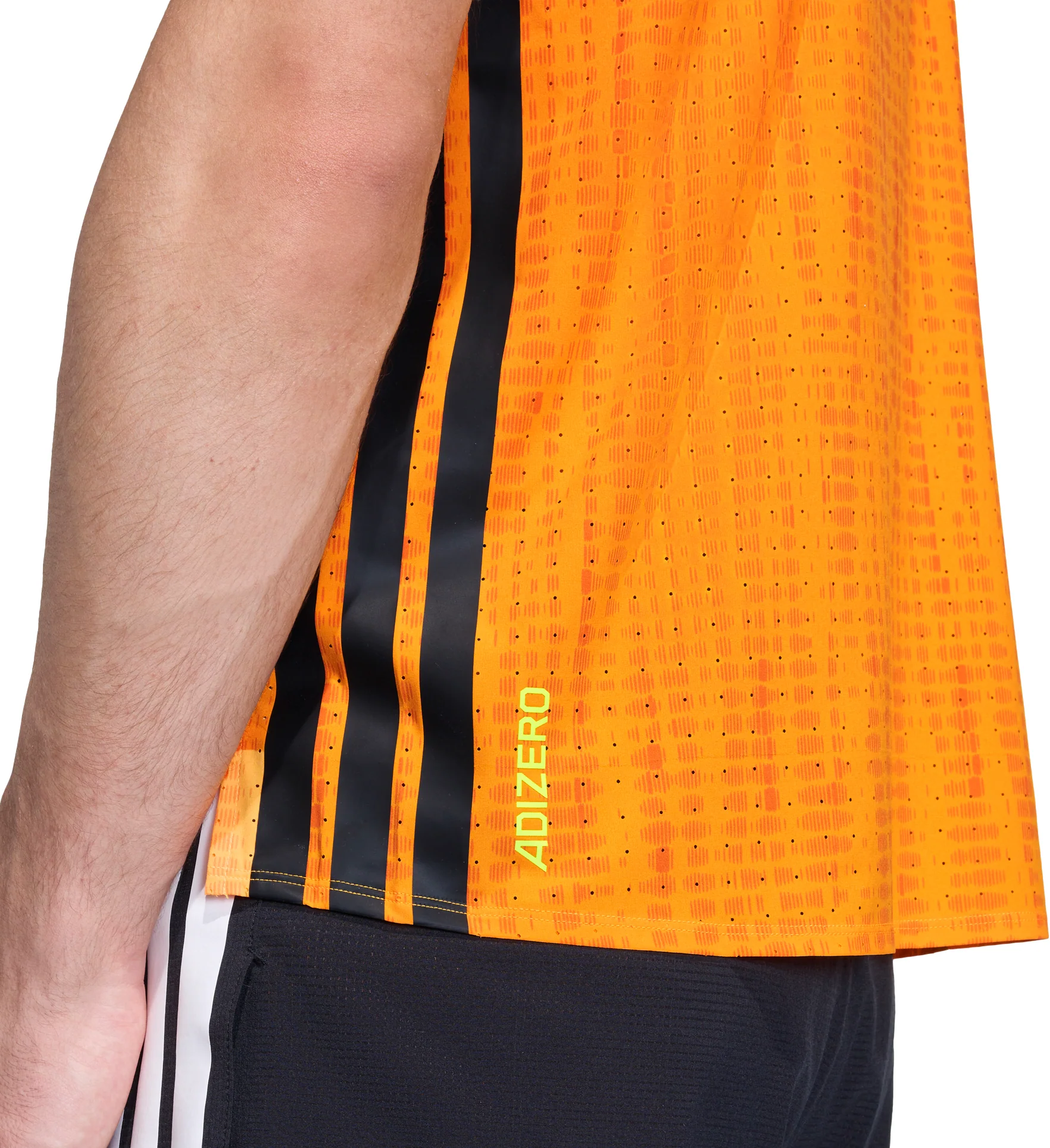 adidas Adizero Mens Running Vest - Orange - Image 4