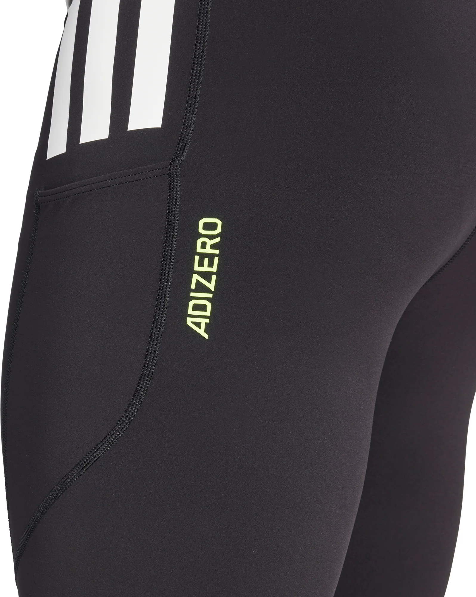 adidas Adizero Mens Short Running Tights - Black - Image 3