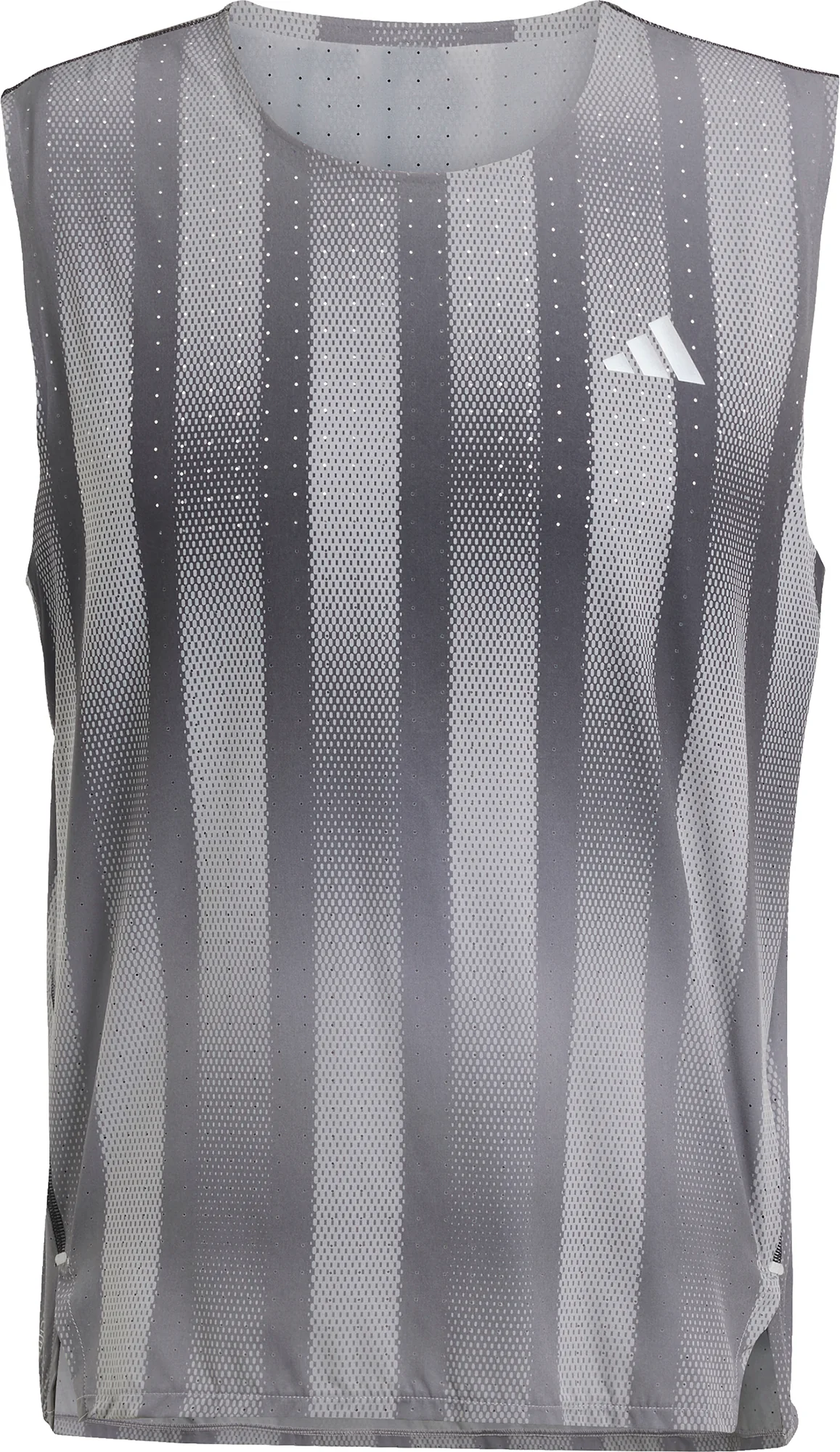 adidas Adizero Pro Mens Running Vest - Grey - Image 5