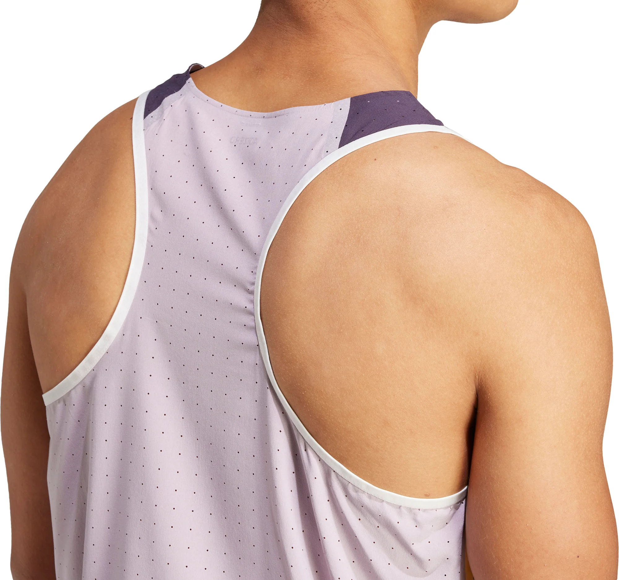 adidas Adizero Promo Mens Running Vest - Purple - Image 4